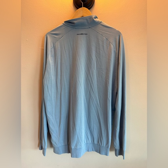 Travis Mathew Light Blue Zip-Up Sweater - Picture 4 of 4